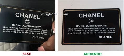 how to tell chanel bag is real|authenticity card chanel.